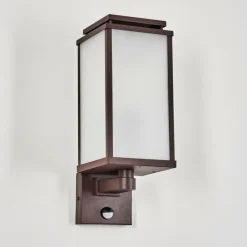 Cadafaes Lampe murale d´extérieur Rouille, 1 lumière, Détecteur de mouvement