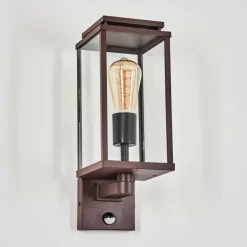 Cadafaes Lampe murale d´extérieur Rouille, 1 lumière, Détecteur de mouvement