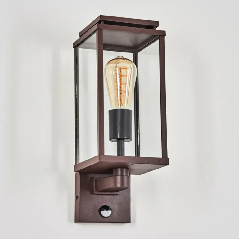 Cadafaes Lampe murale d´extérieur Rouille, 1 lumière, Détecteur de mouvement