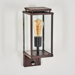 Cadafaes Lampe murale d´extérieur Rouille, 1 lumière, Détecteur de mouvement