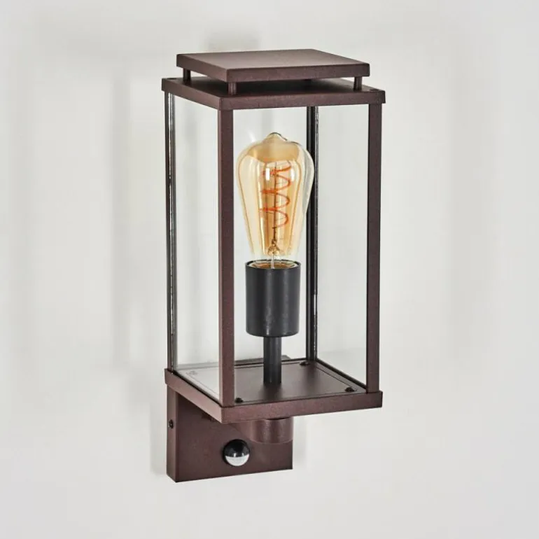 Cadafaes Lampe murale d´extérieur Rouille, 1 lumière, Détecteur de mouvement
