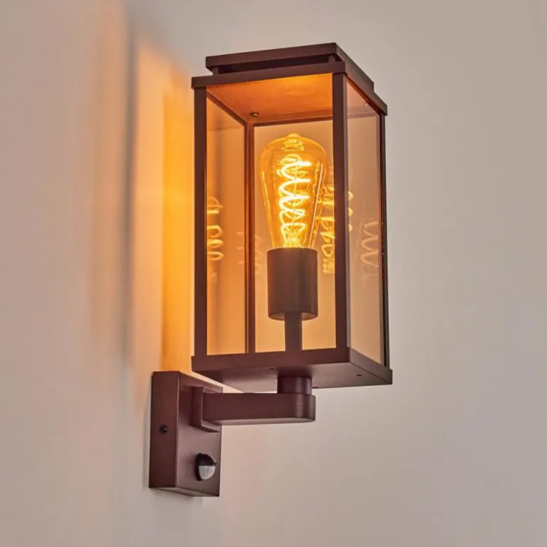 Cadafaes Lampe murale d´extérieur Rouille, 1 lumière, Détecteur de mouvement