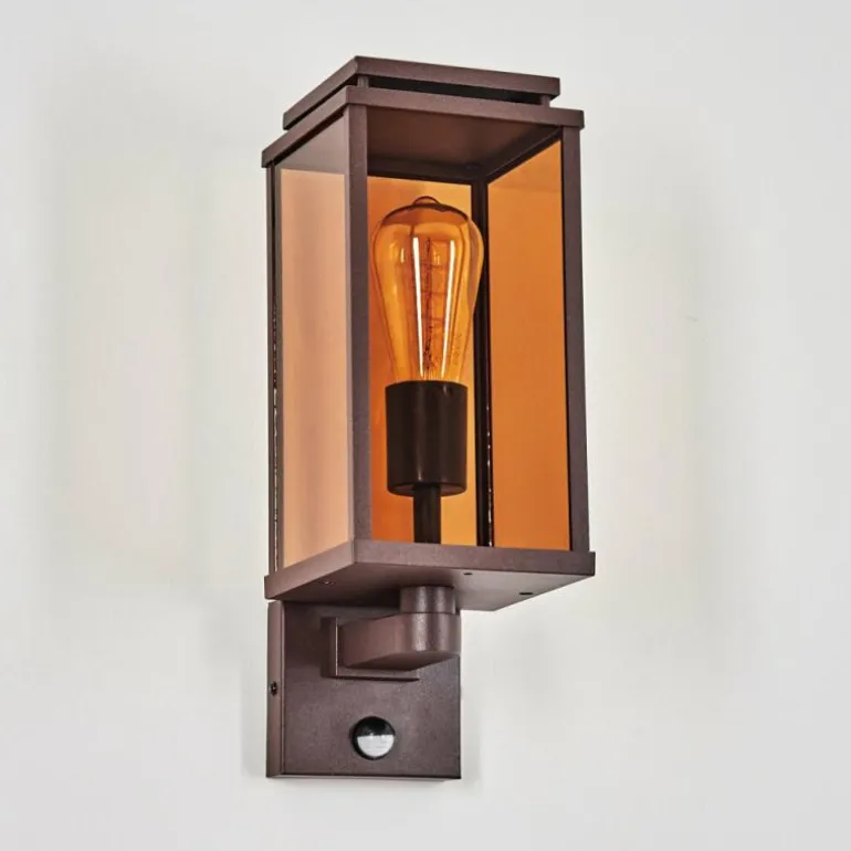 Cadafaes Lampe murale d´extérieur Rouille, 1 lumière, Détecteur de mouvement
