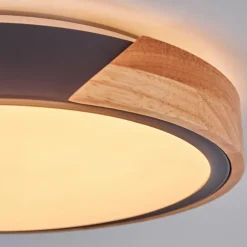Cadaixo Plafonnier, Panel LED Écru, Noir, Blanc, 1 lumière