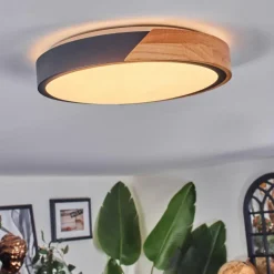 Cadaixo Plafonnier, Panel LED Écru, Noir, Blanc, 1 lumière