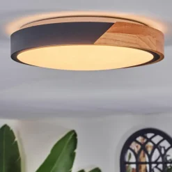 Cadaixo Plafonnier, Panel LED Écru, Noir, Blanc, 1 lumière