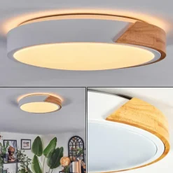 Cadaixo Plafonnier, Panel LED Écru, Blanc, 1 lumière