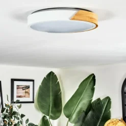 Cadaixo Plafonnier, Panel LED Écru, Blanc, 1 lumière