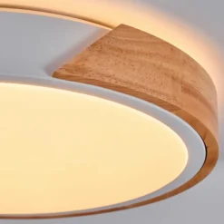 Cadaixo Plafonnier, Panel LED Écru, Blanc, 1 lumière