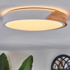 Cadaixo Plafonnier, Panel LED Écru, Blanc, 1 lumière
