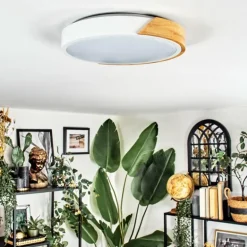 Cadaixo Plafonnier, Panel LED Écru, Blanc, 1 lumière