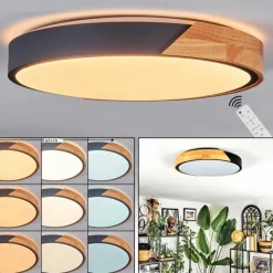 Cadaixo Plafonnier, Panel LED Blanc, 1 lumière, Télécommandes