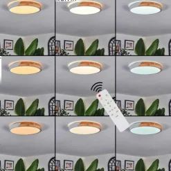 Cadaixo Plafonnier, Panel LED Blanc, 1 lumière, Télécommandes