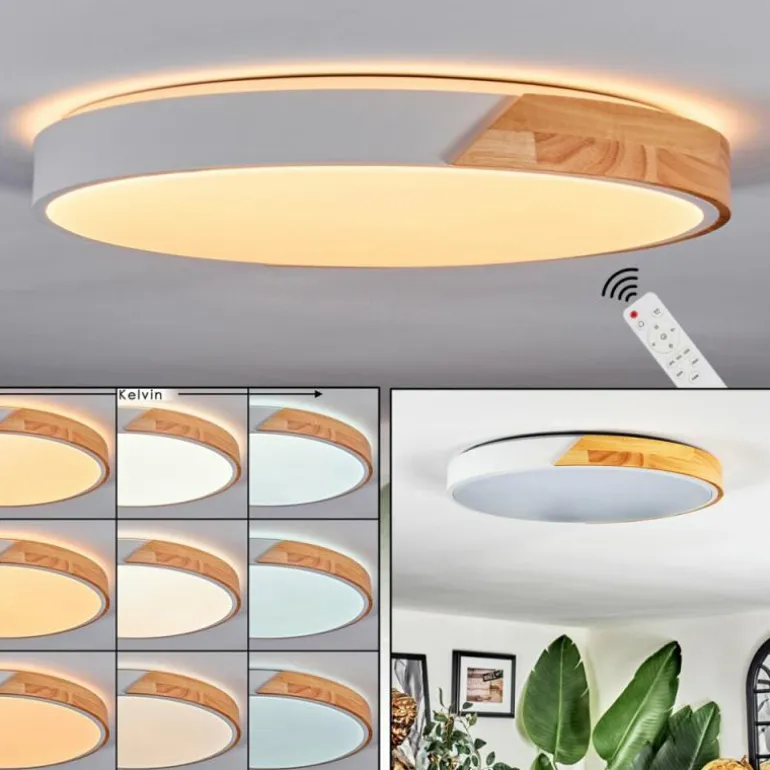 Cadaixo Plafonnier, Panel LED Blanc, 1 lumière, Télécommandes