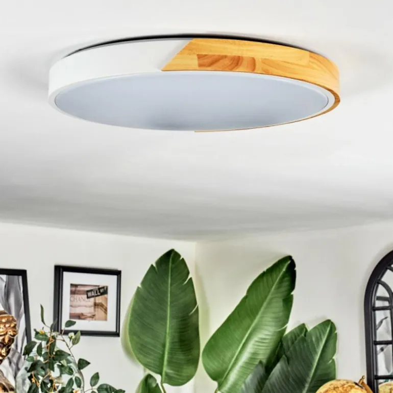 Cadaixo Plafonnier, Panel LED Blanc, 1 lumière, Télécommandes