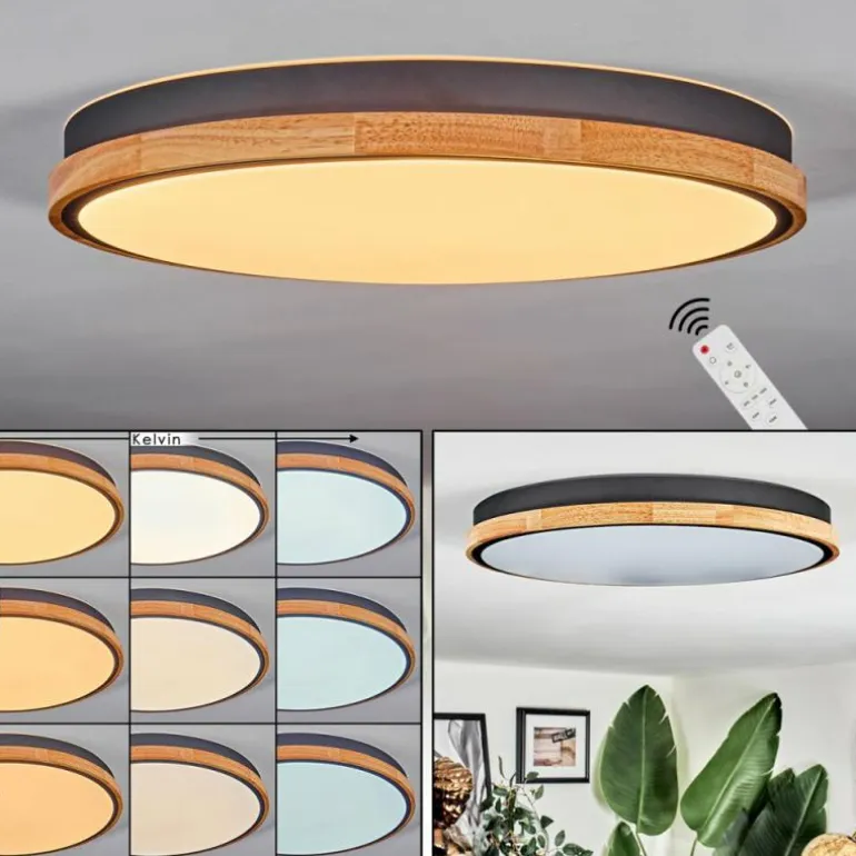 Cadaixo Plafonnier, Panel LED Blanc, 1 lumière, Télécommandes