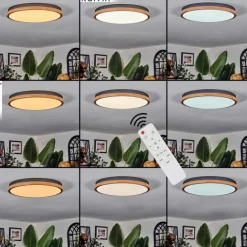 Cadaixo Plafonnier, Panel LED Blanc, 1 lumière, Télécommandes