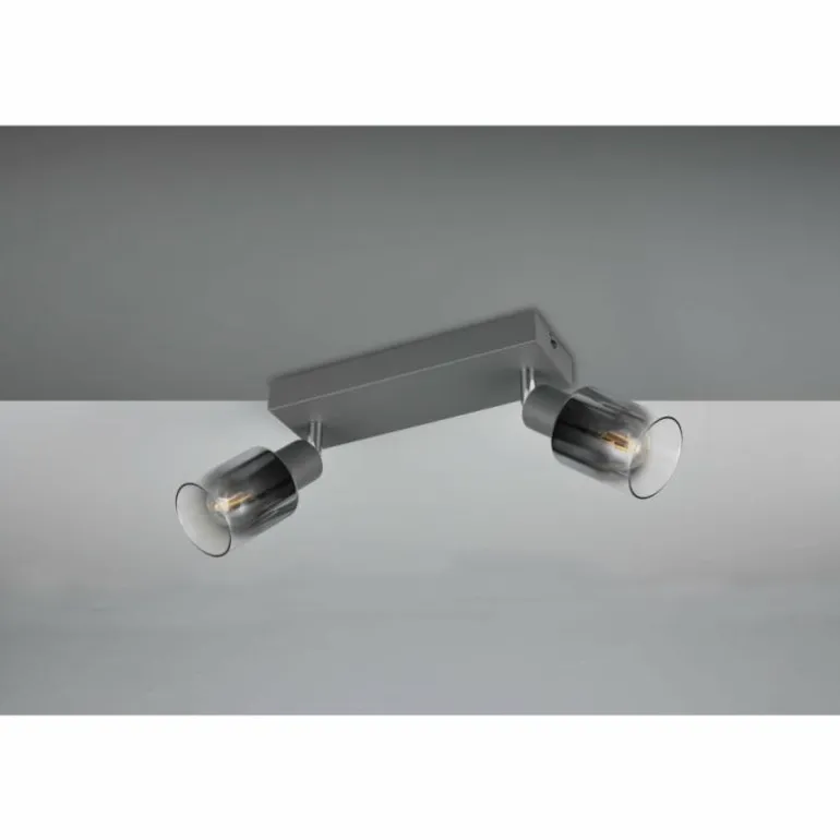 Cadiz Spot de plafond Luminaires Reality Anthracite, 2 lumières