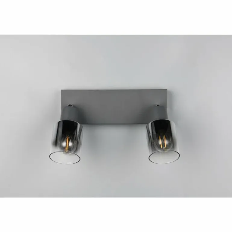 Cadiz Spot de plafond Luminaires Reality Anthracite, 2 lumières