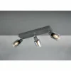 Cadiz Spot de plafond Luminaires Reality Anthracite, 3 lumières