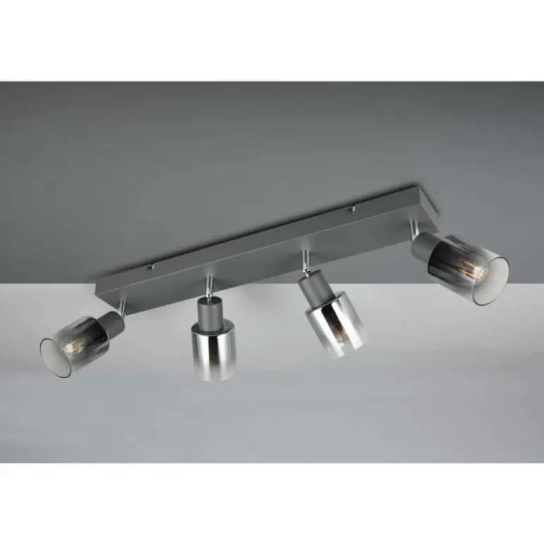 Cadiz Spot de plafond Luminaires Reality Anthracite, 4 lumières