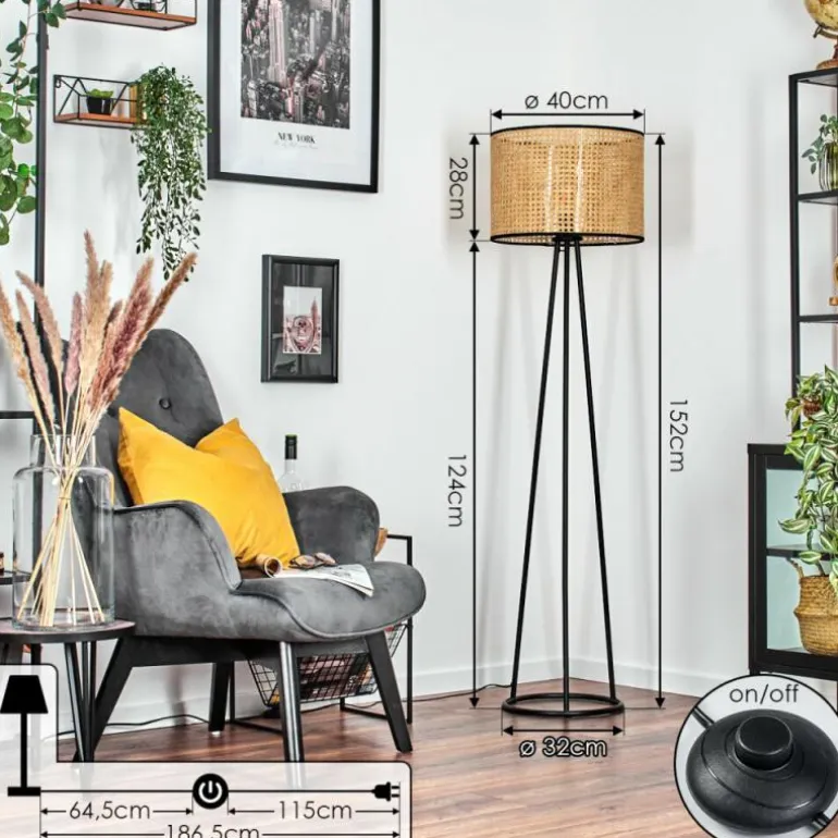 Cando Lampadaire, Liseuse Noir, 1 lumière