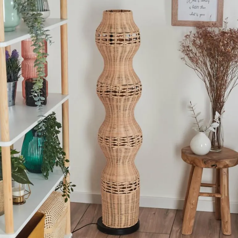 Cardeira Lampadaire Noir, 4 lumières