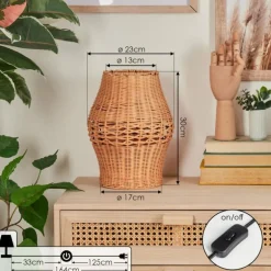Cardeira Lampe de bureau, Lampe à poser, Liseuse Noir, 1 lumière