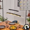 Casalino Suspension LED Noir, Transparent, 1 lumière