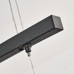 Casalino Suspension LED Noir, Transparent, 1 lumière