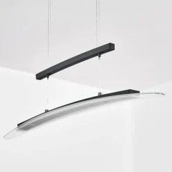 Casalino Suspension LED Noir, Transparent, 1 lumière