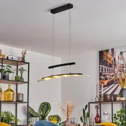 Casalino Suspension LED Noir, Transparent, 1 lumière