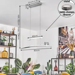 Casalino Suspension, Suspension LED Chrome, 1 lumière