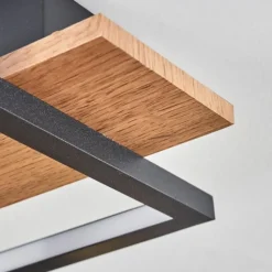 Cascada Plafonnier LED Laiton, Écru, Noir, 1 lumière