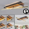Cascada Plafonnier LED Laiton, Écru, Noir, 1 lumière