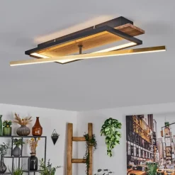 Cascada Plafonnier LED Laiton, Écru, Noir, 1 lumière