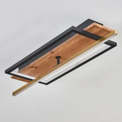 Cascada Plafonnier LED Laiton, Écru, Noir, 1 lumière