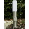 Caserta Lampadaire, Eclairage de chemin Acier inoxydable, 1 lumière