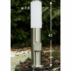 Caserta Lampadaire, Eclairage de chemin Acier inoxydable, 1 lumière