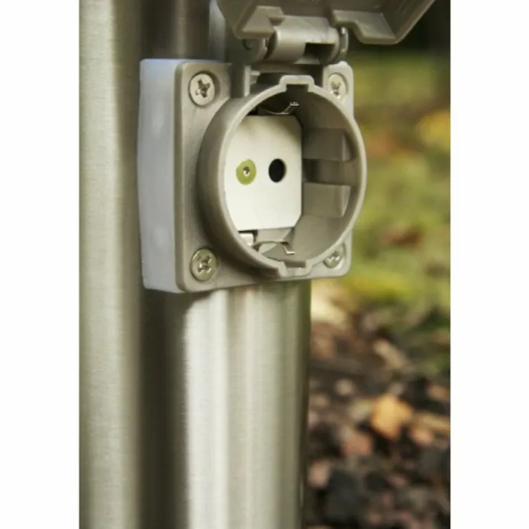 Caserta Lampadaire, Eclairage de chemin Acier inoxydable, 1 lumière