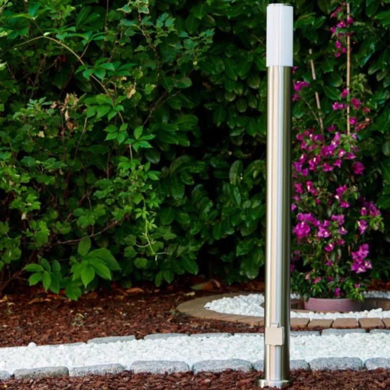 Caserta Lampadaire, Eclairage de chemin Acier inoxydable, 1 lumière