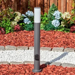 Caserta Lampe à prise électrique, Eclairage de chemin Anthracite, 1 lumière