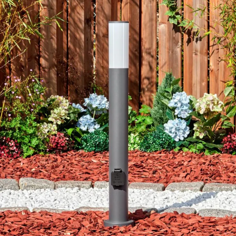 Caserta Lampe à prise électrique, Eclairage de chemin Anthracite, 1 lumière