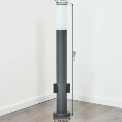 Caserta Lampe à prise électrique, Eclairage de chemin Anthracite, 1 lumière