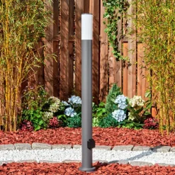 Caserta Lampe à prise électrique, Eclairage de chemin Anthracite, 1 lumière