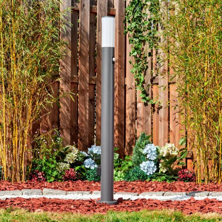 Caserta Lampe à prise électrique, Eclairage de chemin Anthracite, 1 lumière, Détecteur de mouvement