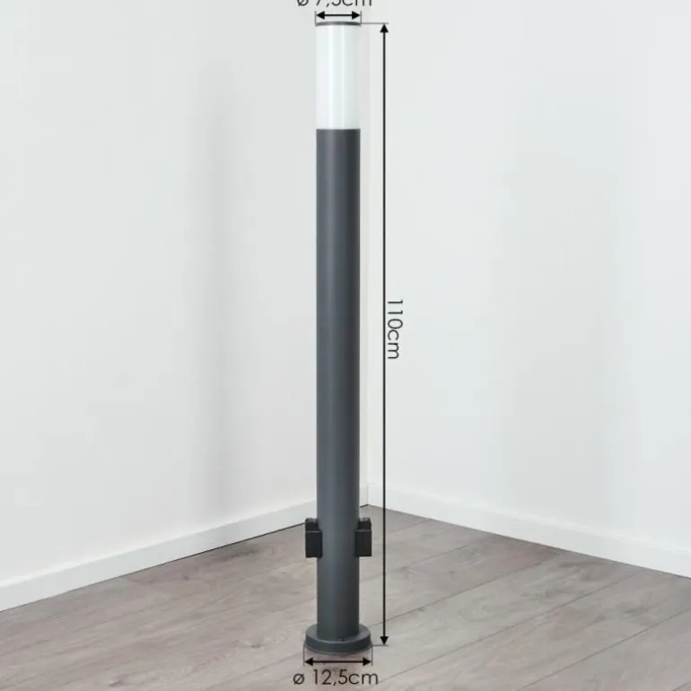 Caserta Lampe à prise électrique, Eclairage de chemin Anthracite, 1 lumière