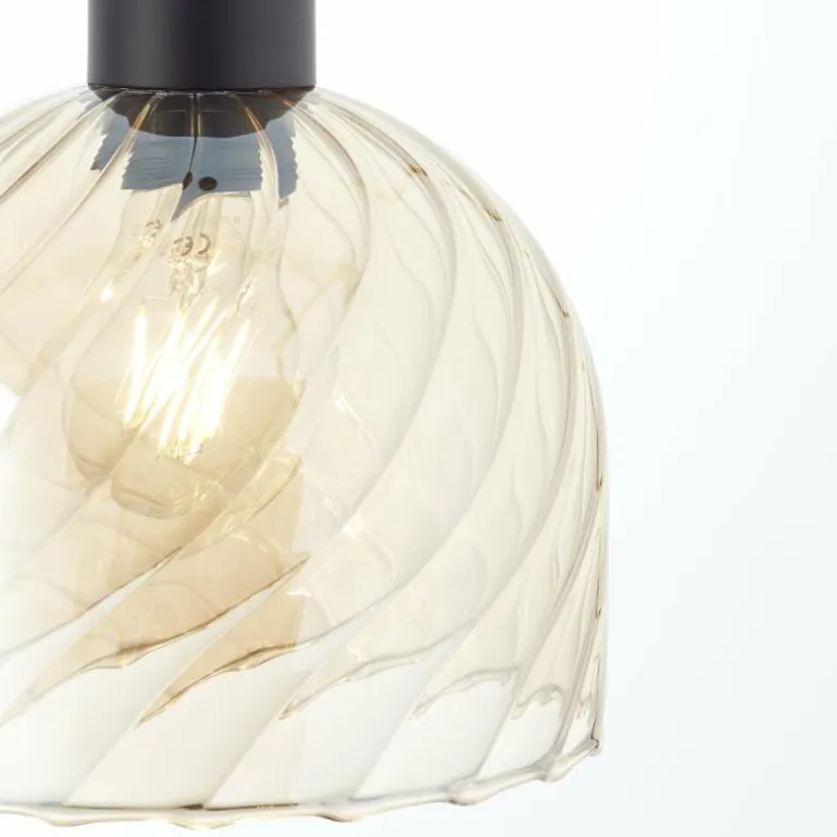 Casto Suspension Luminaires Brilliant Noir, 1 lumière