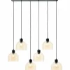 Casto Suspension Luminaires Brilliant Noir, 6 lumières