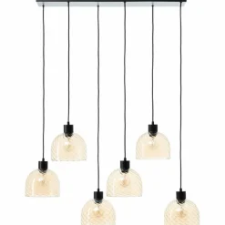 Casto Suspension Luminaires Brilliant Noir, 6 lumières